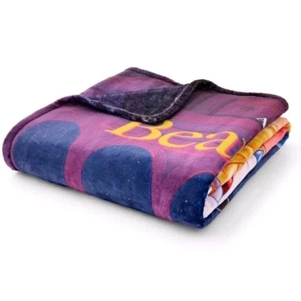 Disney Beauty and The Beast Oversized VHS Box Throw Blanket - 50